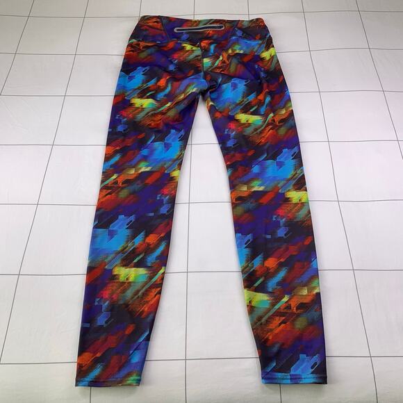 Athleta Leggings Womens Medium Blue Multicolor Colorburst Sonar Athletic Active - Picture 3 of 12